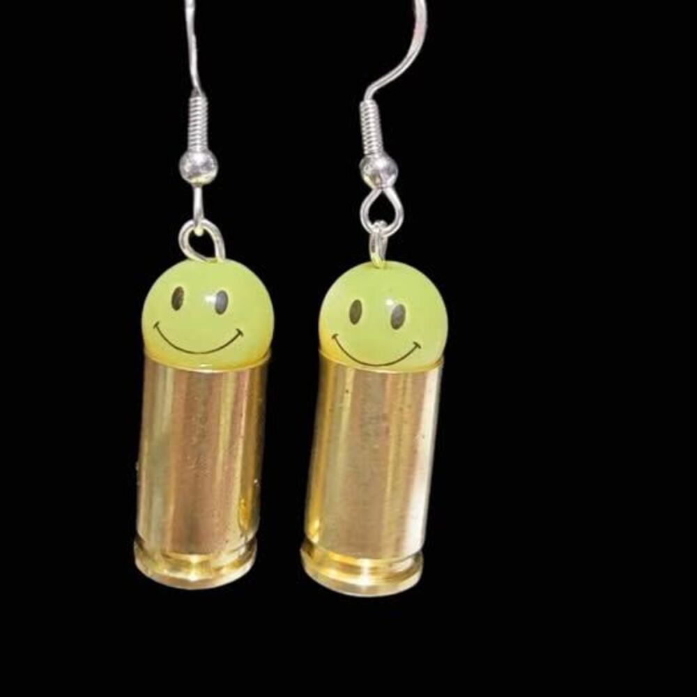 Smiley face Bullet Earrings